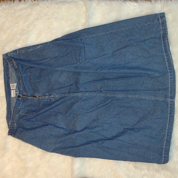 💜VINTAGE💜 Bobbie Brooks Denim Maxi Skirt - Picture 5 of 9
